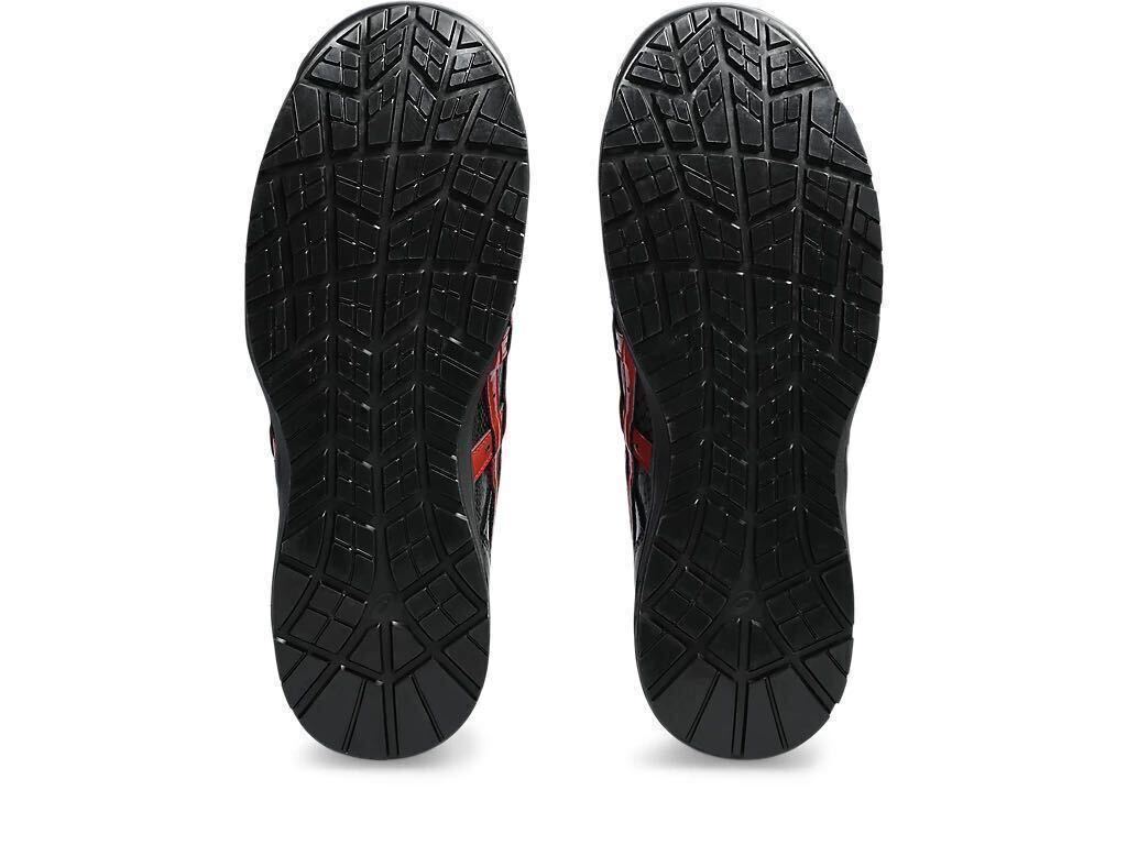 【新品】28cm アシックス 安全靴 ウィンジョブ CP306 BOA BLK EDITION 3E相当 【限定色】人気カラー：ブラック×クランベリー (蛇柄)_画像7