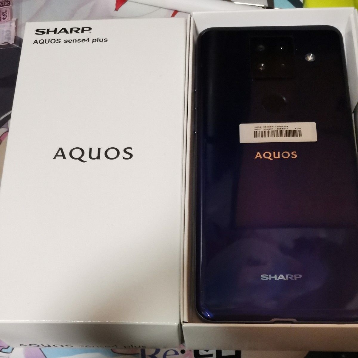 AQUOS sense4 plus SH-M16 6.7インチ メモリー8GB ストレージ128GB パープル SIMフリー