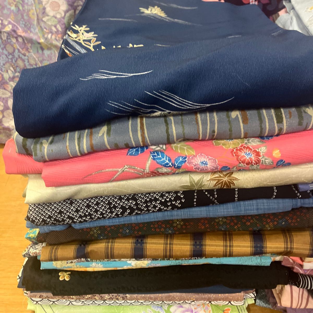  one right ..No602 fine pattern 43 sheets large amount set sale large liquidation unused goods great number beautiful goods ... kimono Kyouyuuzen Edo fine pattern kimono 