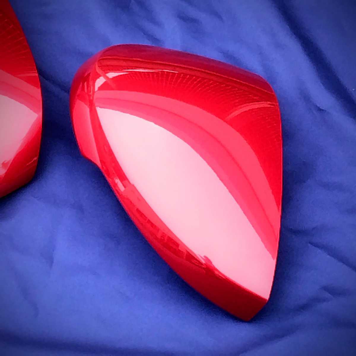 ★☆CIVIC FL1 純正 ドアミラー スカルキャップ 左右セット 未使用 ドアミラーカバー FL5 レッド honda Door mirror cover☆★_画像3