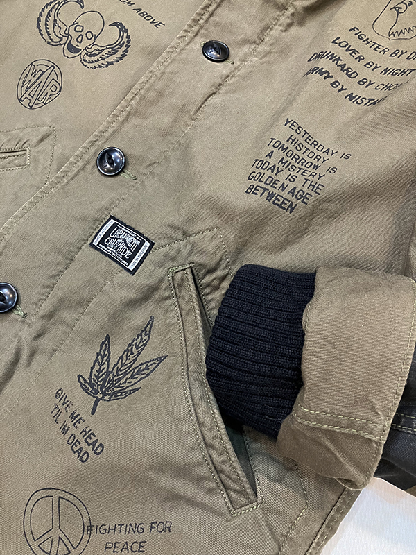 NEIGHBORHOOD ネイバーフッド 09AW N-1D/C-JKT M カーキ 囚人 NEIGHBORHOOD ネイバーフッド 09AW N-1D/C-JKT M カーキ 囚人