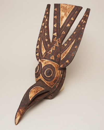 アフリカ　ブルキナファソ　サモ族　マスク　仮面　No.396　木彫り　アフリカンアート　彫刻　プリミティブアート