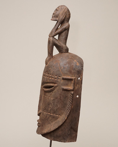 アフリカ　マリ共和国　ドゴン族　マスク　仮面　No.406　木彫り　アフリカンアート　彫刻　プリミティブアート_画像3