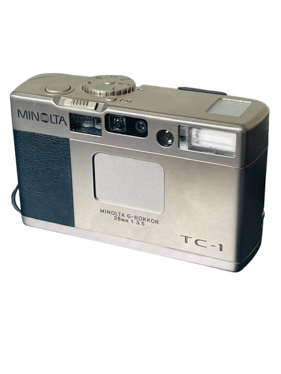 【美品】現状品 MINOLTA TC-1 ミノルタ G-ROKKOR 28mm F3.5 ミノルタ フィルムカメラ AFコンパクトカメラ_画像3