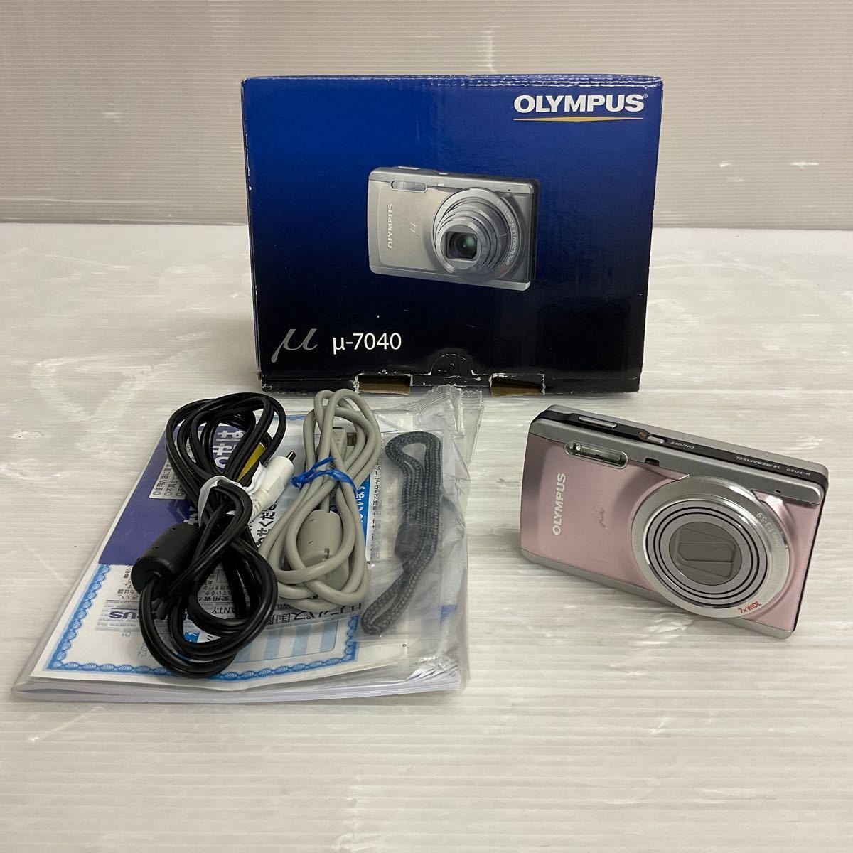 営YY146-60B OLYMPUS オリンパス デジタルカメラ μ-7040 デジカメ コンパクトデジタルカメラ 通電動作確認済_画像1