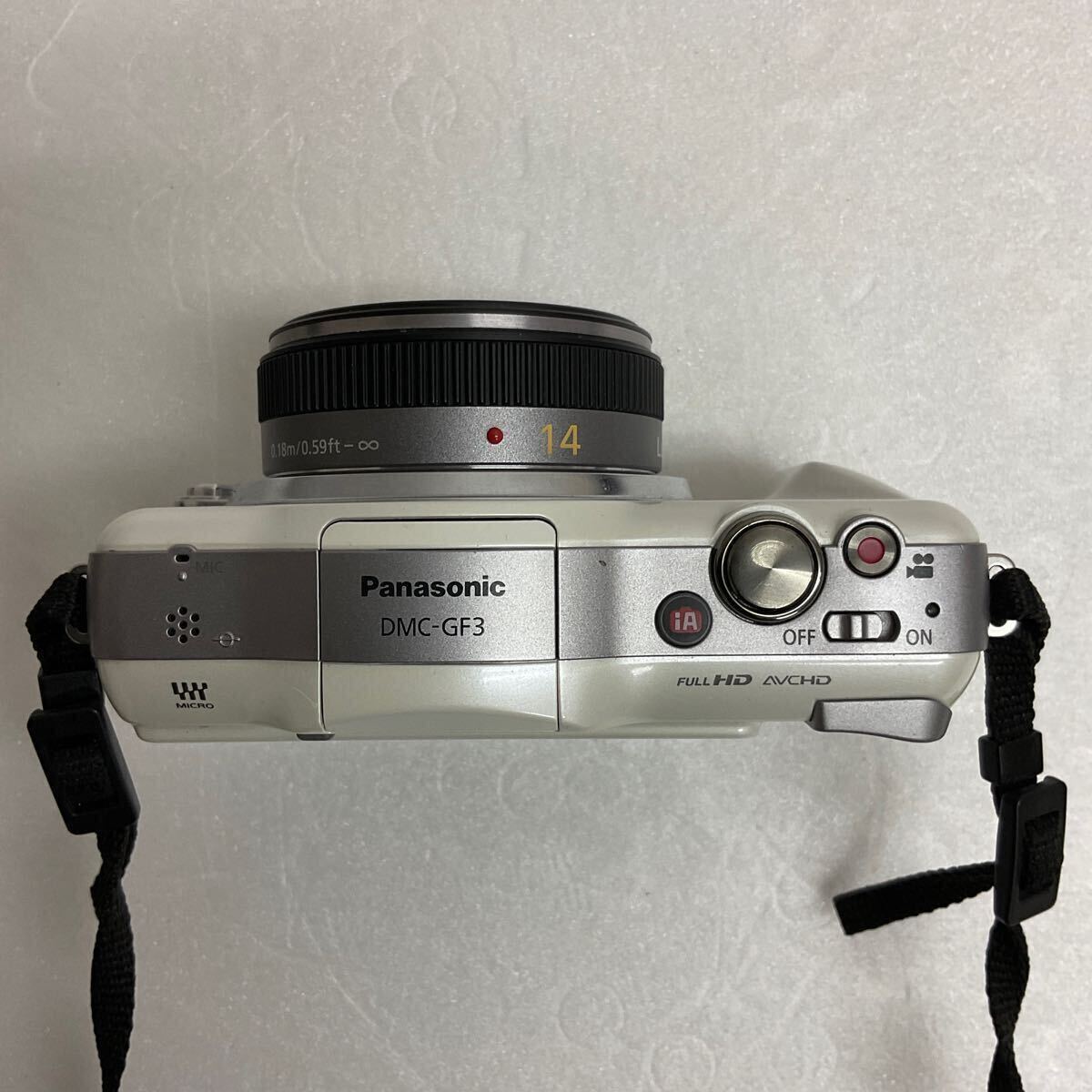 営YY56-60B Panasonic パナソニック LUMIX GF3 ミラーレス一眼レフカメラ DMC-GF3 ダブルズームキット 通電動作確認済 _画像7