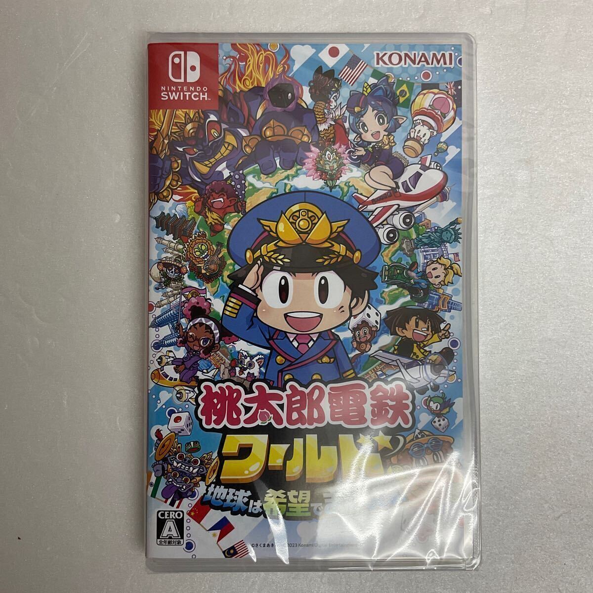 営MK54-60B Nintendo 任天堂 ゲームソフト 桃太郎電鉄ワールド ～地球は希望でまわってる〜 ゲームソフト Switch ソフト 未開封品_画像1