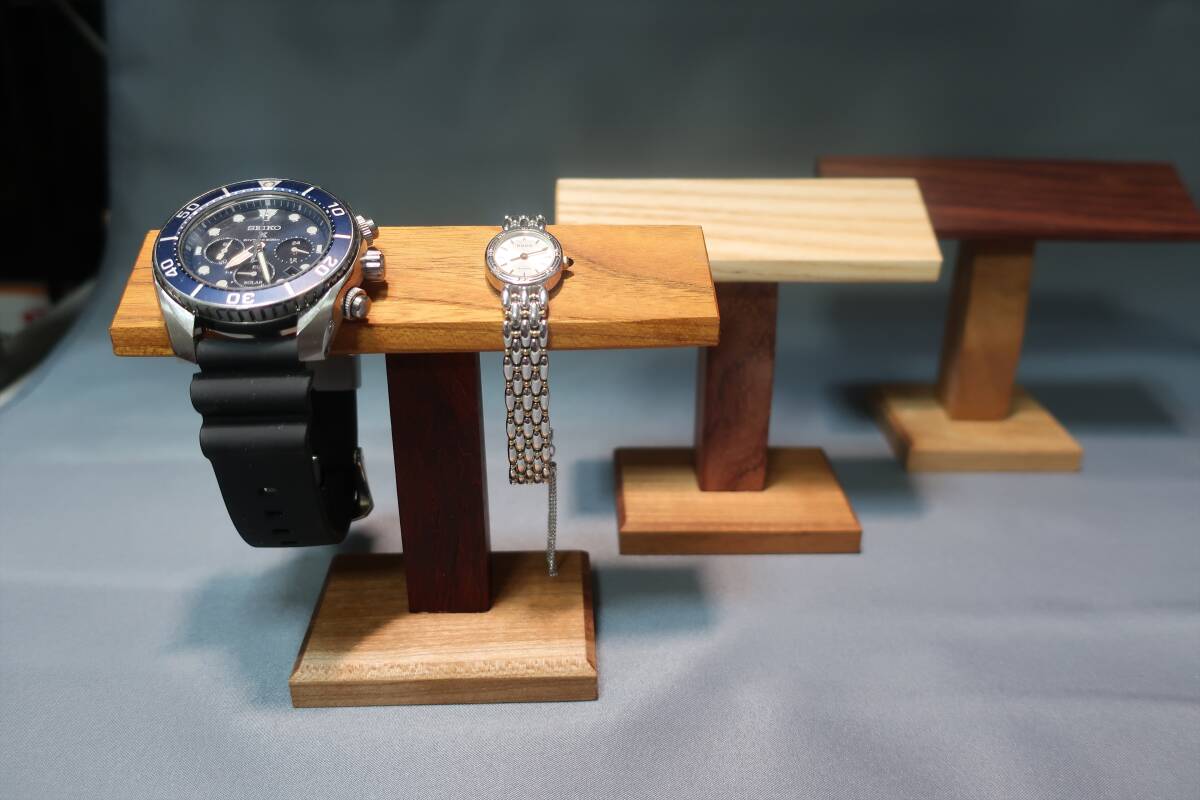  wristwatch stand (3 pcs )_ woodworking _ exhibition for _ study exhibition for furniture small articles PC around *404,405,406