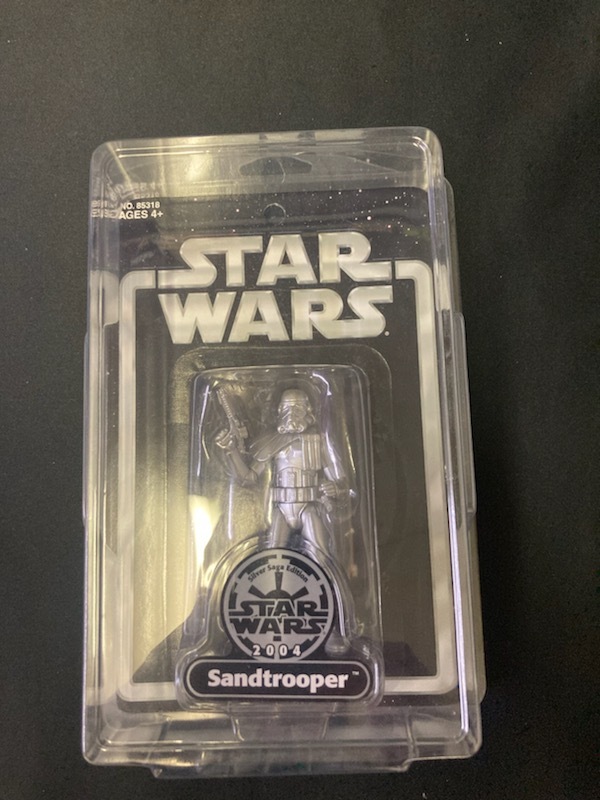 STARWARS スターウォーズ フィギュア 3.75インチ 2004 SANDTROOPER ハスブロ SILVER ANNIVERSARY_画像1