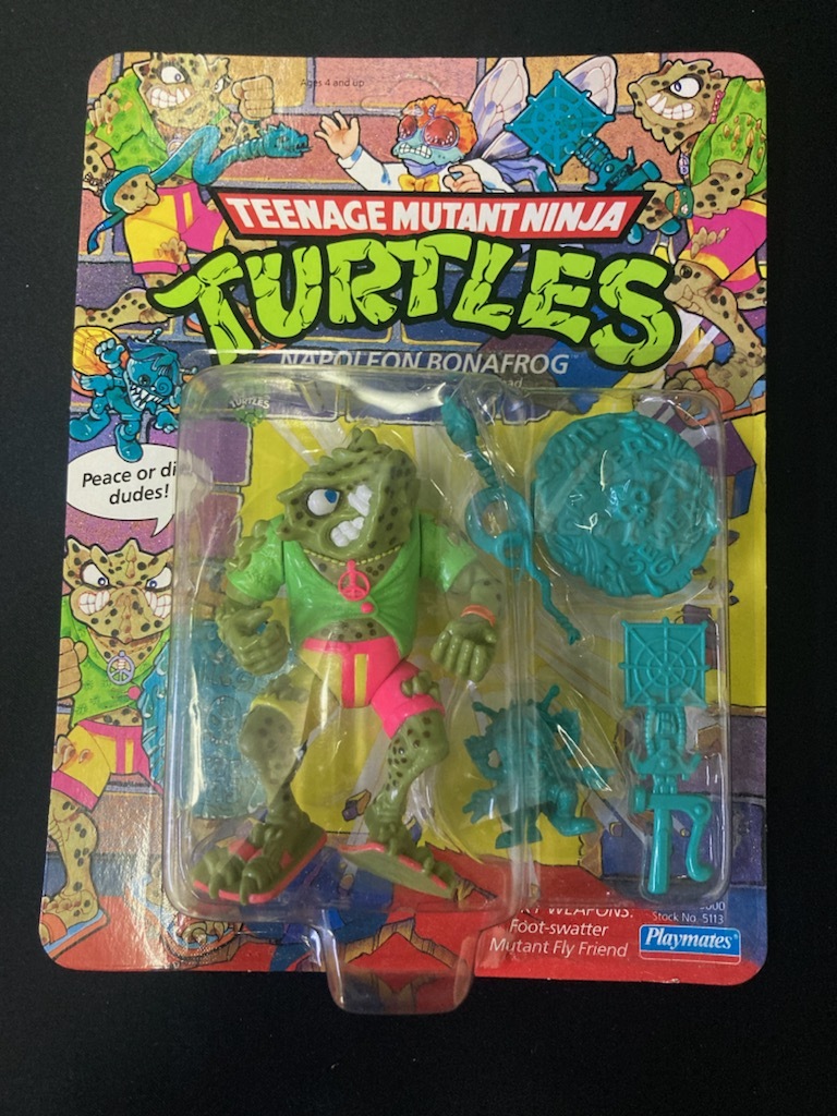 TEENAGE MUTANT NINJA TURTLES タートルズ フィギュア ●NAPOLEON BONAFROG● PLAYMATES 新品未開封 当時品