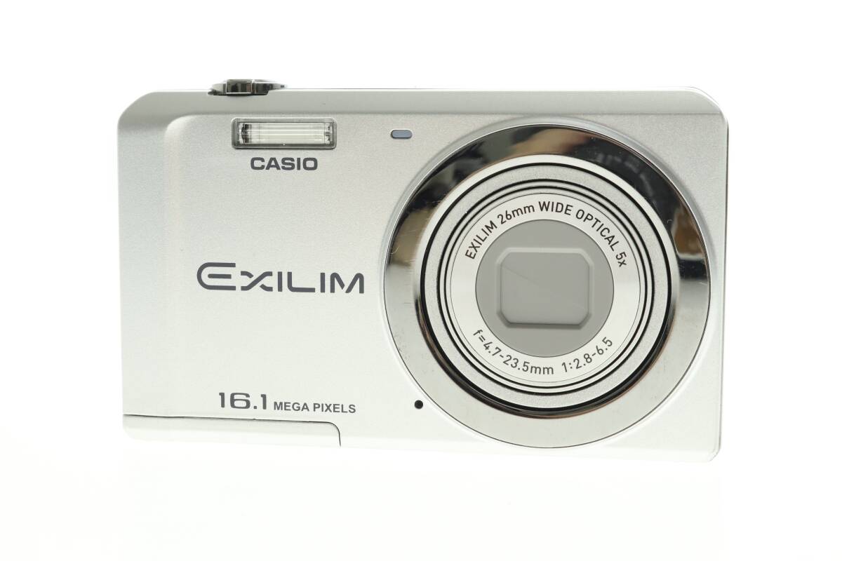 VMPD6-24-80 CASIO カシオ デジカメ EX-Z28 EXILIM エクシリム コンパクトデジタルカメラ シルバー ケース付き 動作未確認 ジャンク_画像1