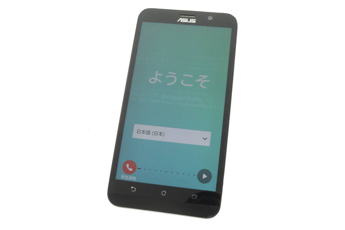 VMPD6-31-54 ASUS エイスース スマートフォン スマホ Z00AD ZenFone 2 ゼンフォン SIMフリー レッド 初期化済 箱付き 中古の画像1