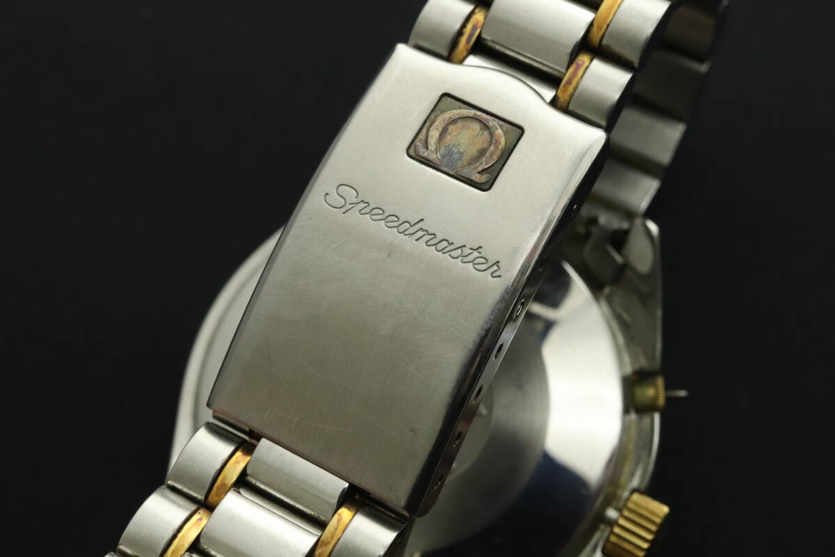 LVSP6-3-23 7T035-16 OMEGA オメガ 腕時計 シーマスター クロノグラフ 自動巻き 約100g メンズ コンビ 文字盤ゴールド ジャンクの画像8