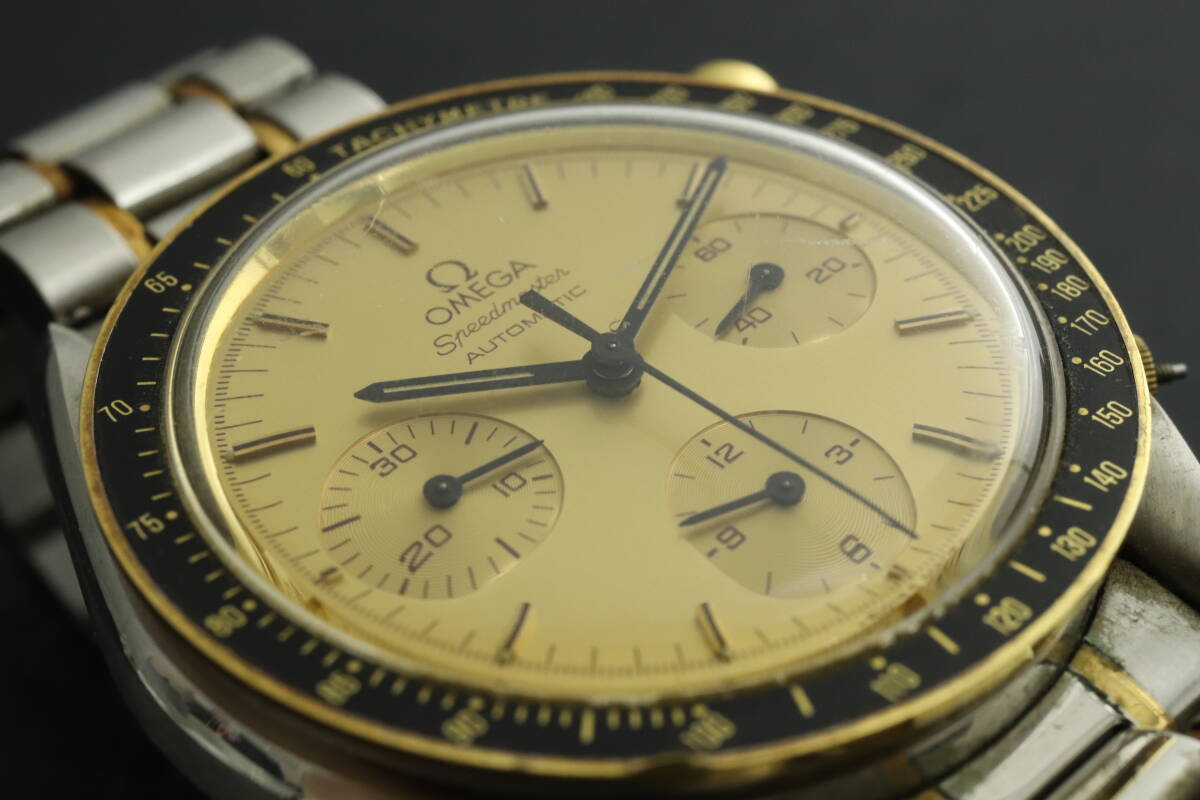 LVSP6-3-23 7T035-16 OMEGA オメガ 腕時計 シーマスター クロノグラフ 自動巻き 約100g メンズ コンビ 文字盤ゴールド ジャンクの画像6