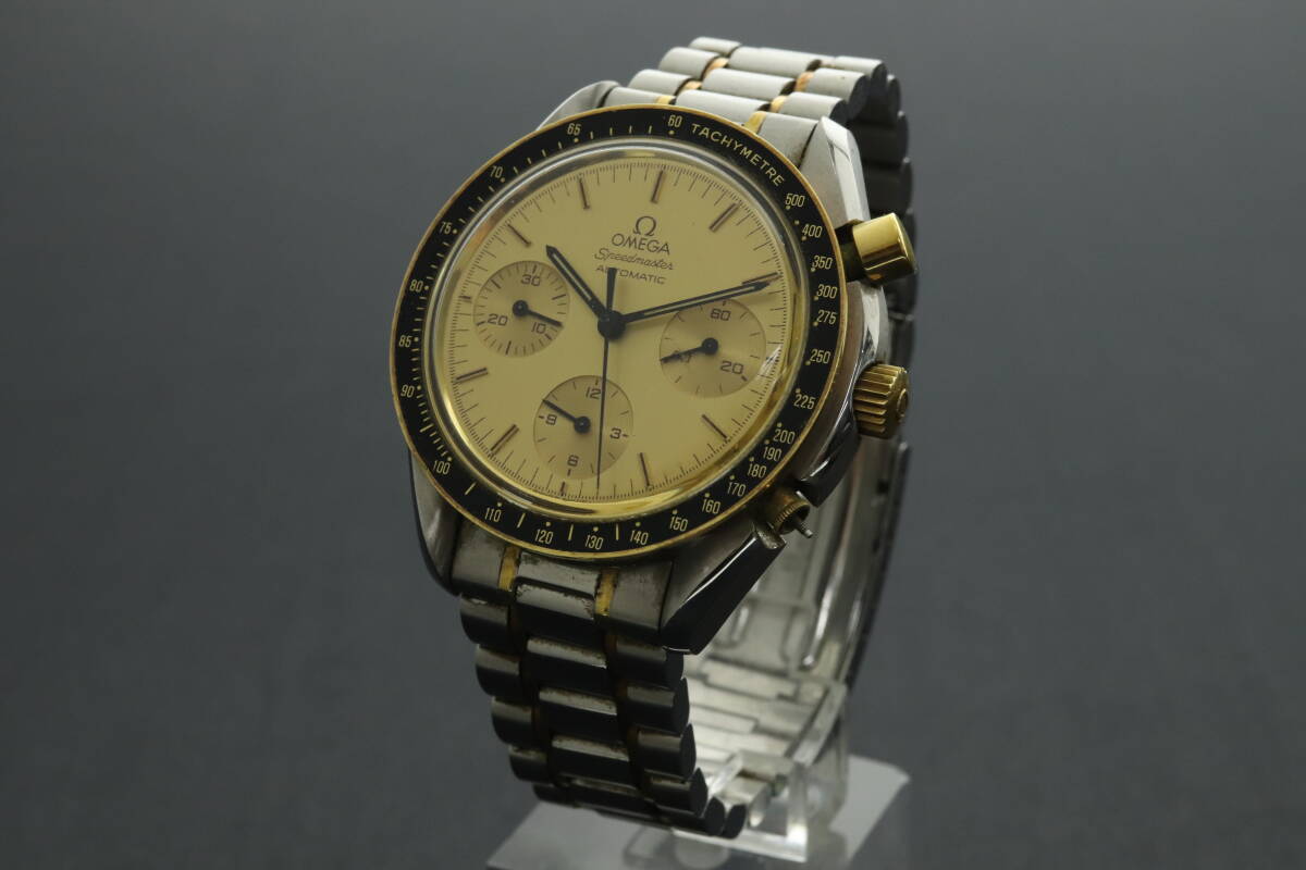 LVSP6-3-23 7T035-16 OMEGA オメガ 腕時計 シーマスター クロノグラフ 自動巻き 約100g メンズ コンビ 文字盤ゴールド ジャンクの画像2