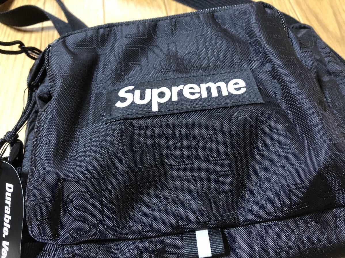 Supreme シュプリーム19SS SHOULDER BAG Box Logo BLACK ボックスロゴ ショルダーバッグ バッグ　ウェストバッグ _画像2