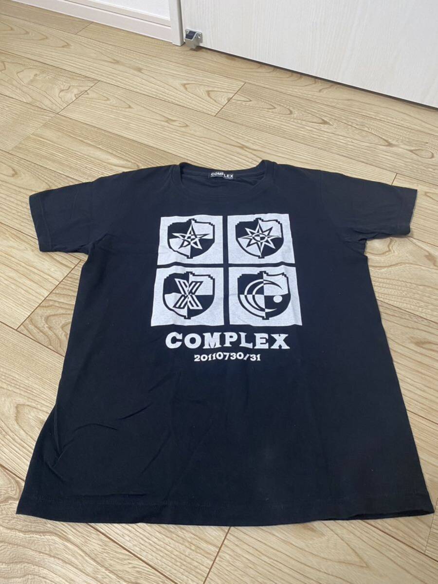 日本一心　Tシャツ COMPLEX 東京ドーム　ライブ　グッズ　メンズ　Sサイズ　ユニセックス黒 コンプレックス　布袋寅泰　吉川晃司_画像2