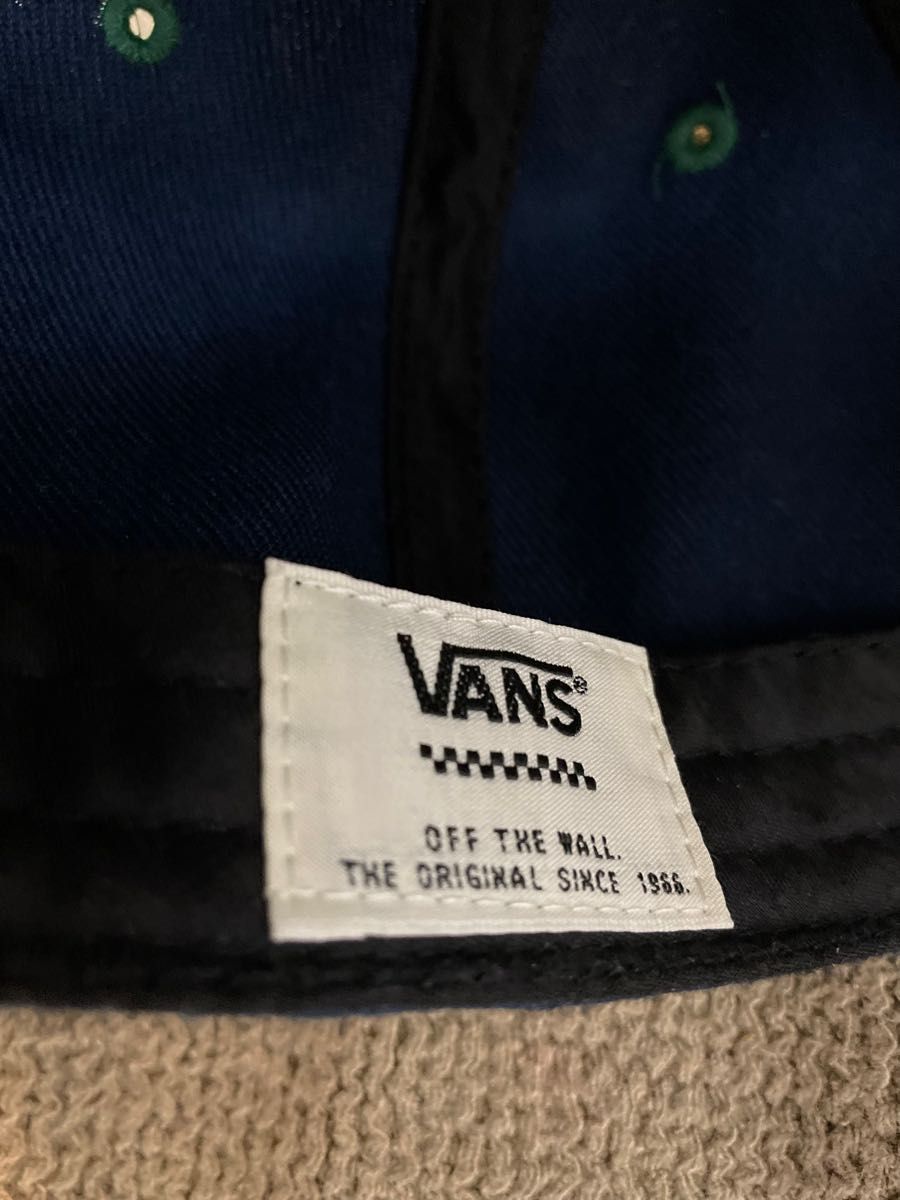 VANS OFF THE WALL キャップ ネイビー グリーン ヴァンズ 帽子 ユニセックス ファッション小物