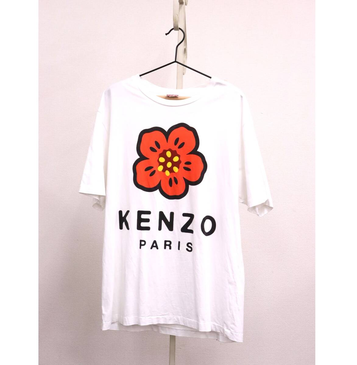 KENZO/ケンゾー Tシャツ BOKE FLOUR/ボケフラワー FC65TS4074SO クルーネック 白/ホワイト系 Lサイズ トップス/半袖 『U713』_画像1