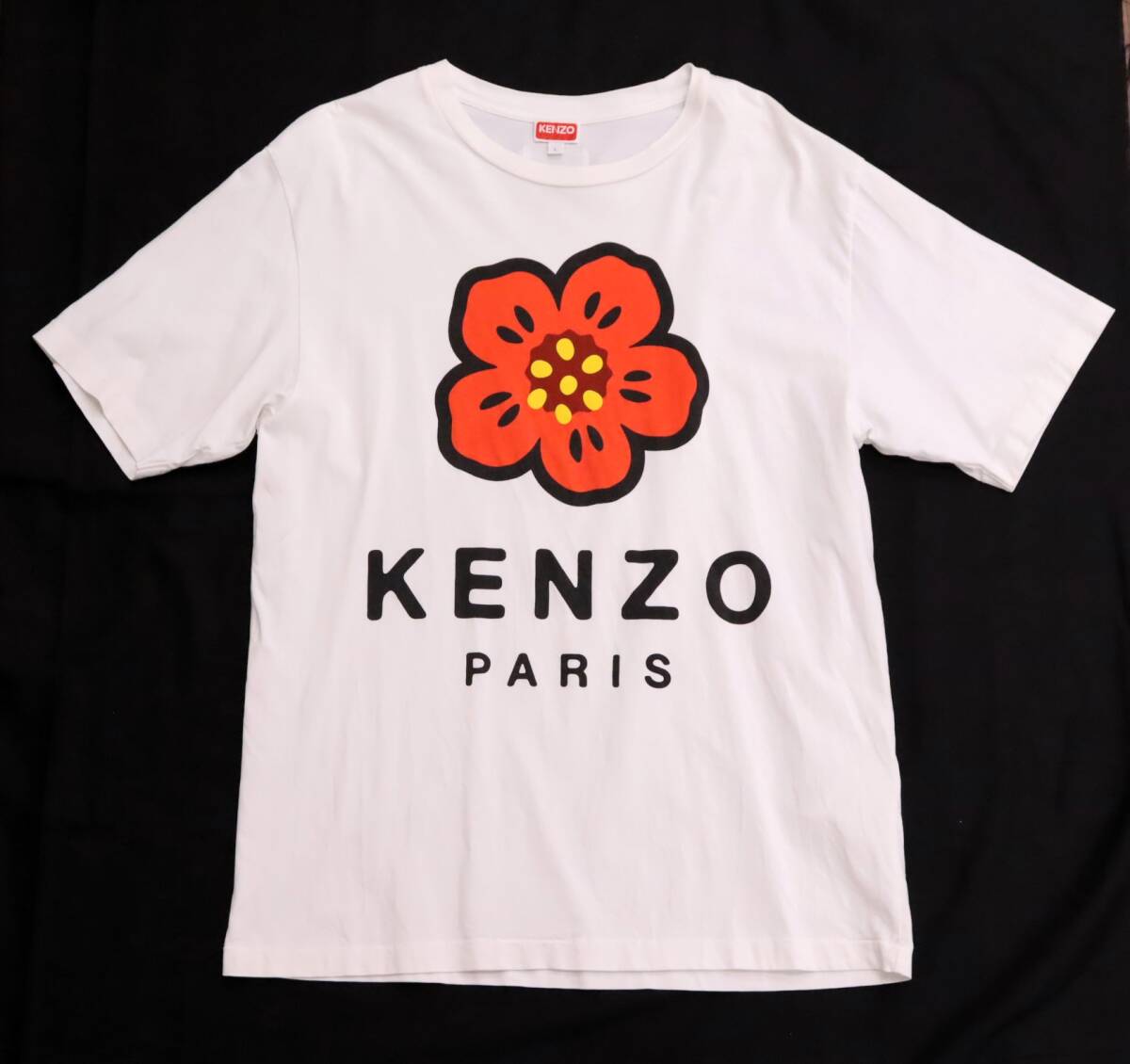 KENZO/ケンゾー Tシャツ BOKE FLOUR/ボケフラワー FC65TS4074SO クルーネック 白/ホワイト系 Lサイズ トップス/半袖 『U713』_画像8
