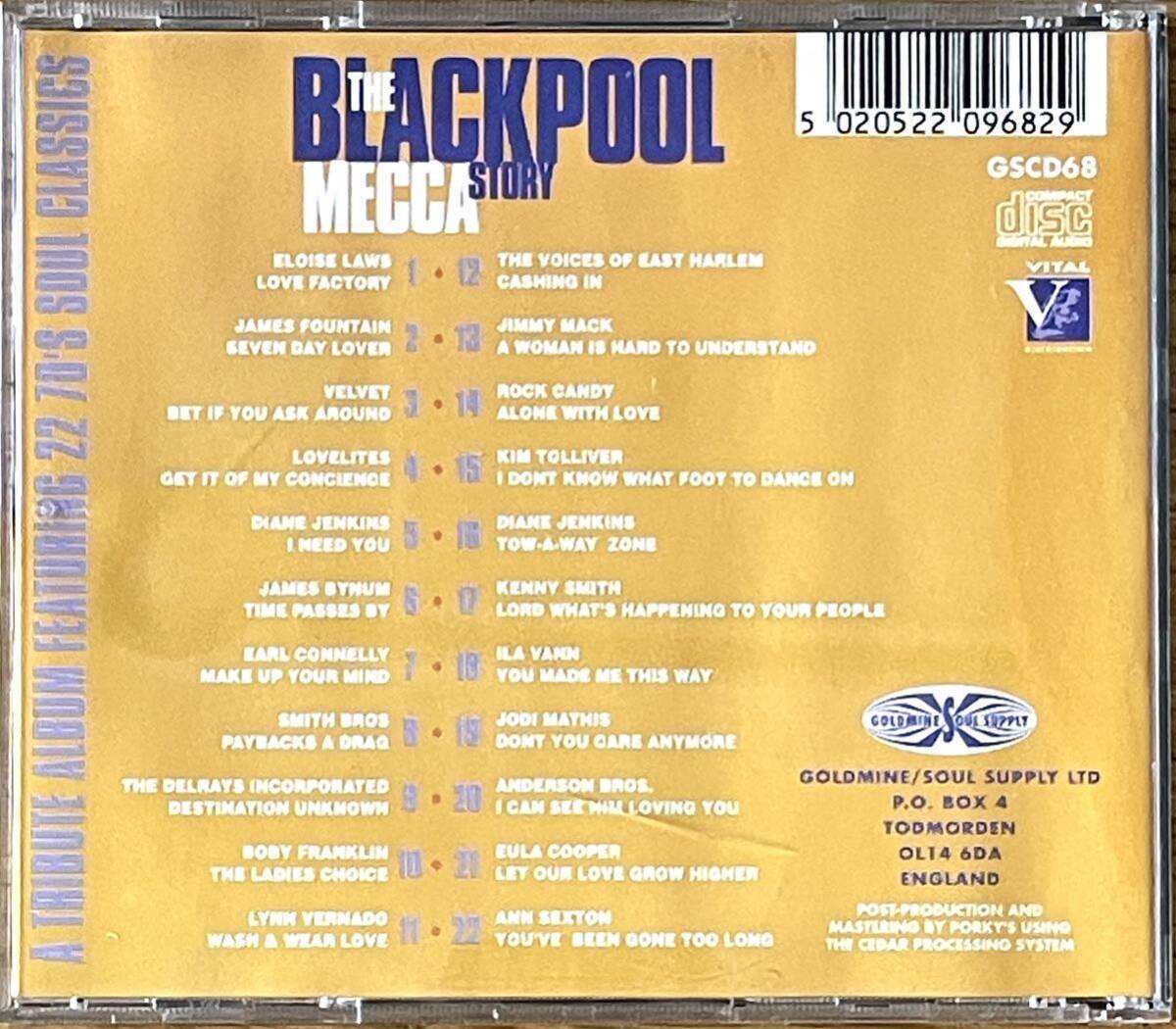 CD V.A./The Blackpool Mecca Story Goldmine ノーザンソウル モッズ northern soul mods rare popcorn funk england uk kent 60s 70sの画像2