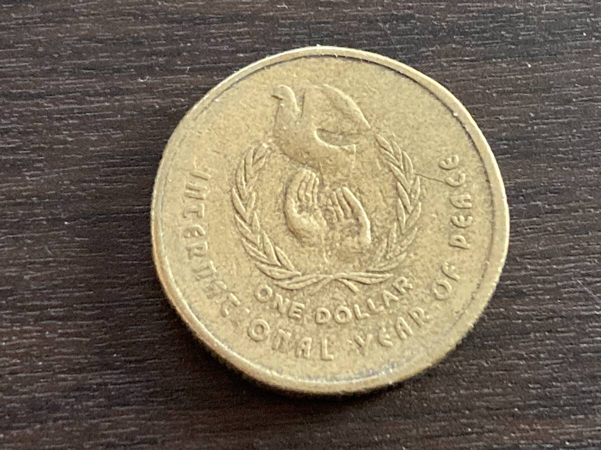 オーストラリア 1986年 1ドル 硬貨 外貨 コイン 古銭_画像1