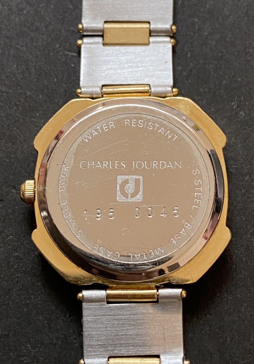 【美品】CHARLES JOURDAN シャルル ジョルダン レディース腕時計 ブレスウォッチ クォーツ 腕時計 ホワイト文字盤 未稼働品の画像3