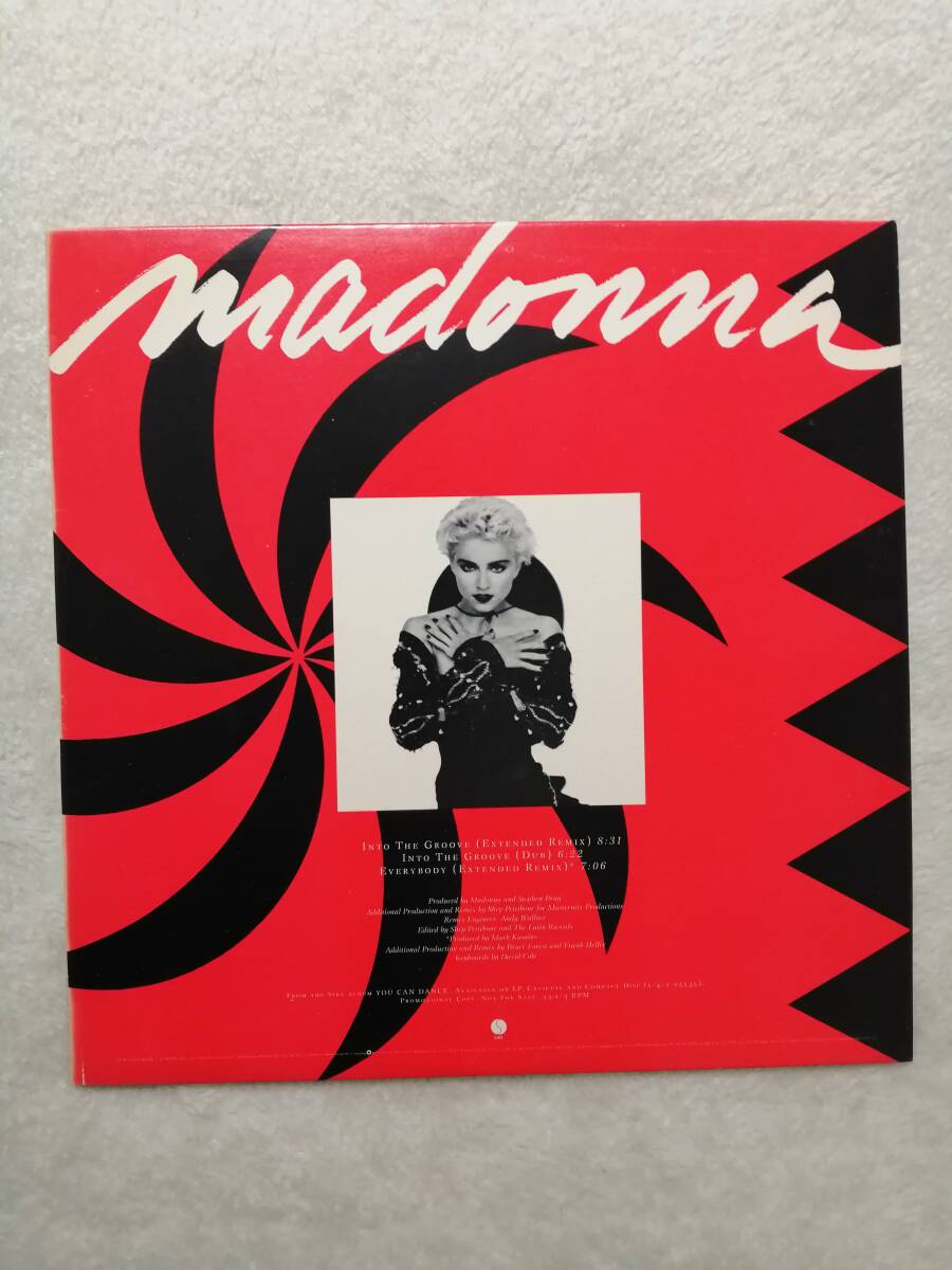 【非売品プロモ12”】Madonna Into The Groove/Everybody USAオリジナル イントゥ・ザ・グルーヴ/エヴリバディ　マドンナ_画像1