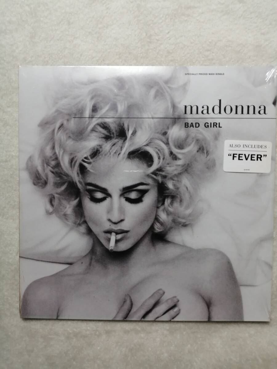 【未開封新品】Madonna Bad Girl/Fever 12” Maxi USAオリジナル マドンナ　バッド・ガール　フィーヴァー　_画像1