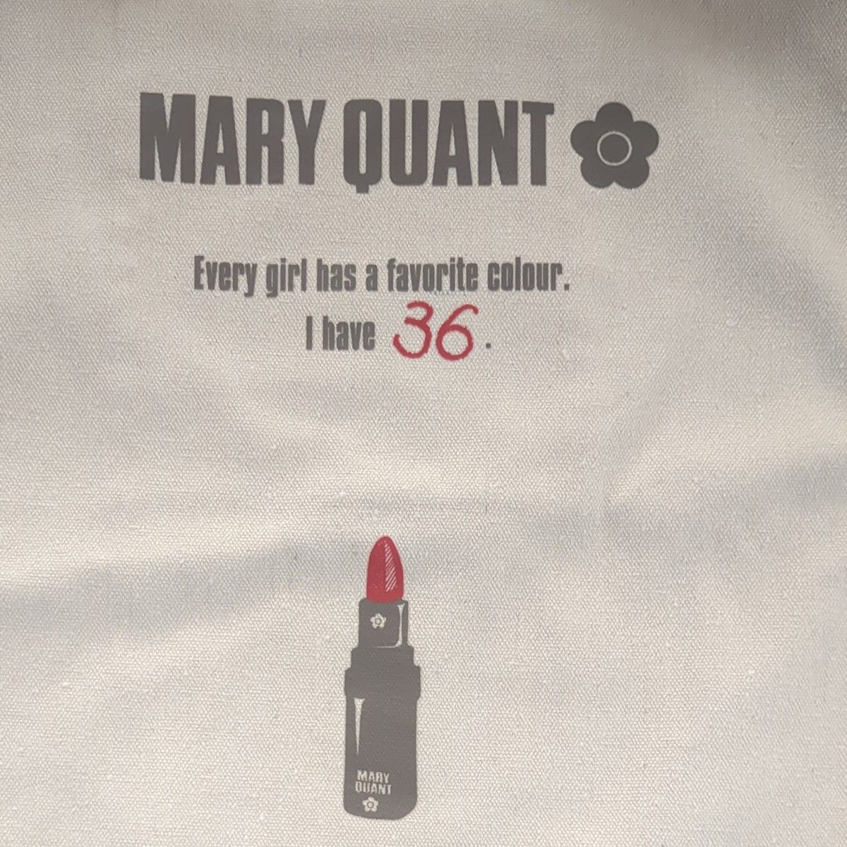 新品 MARY QUANT リップスティック トートバッグ　エコバック