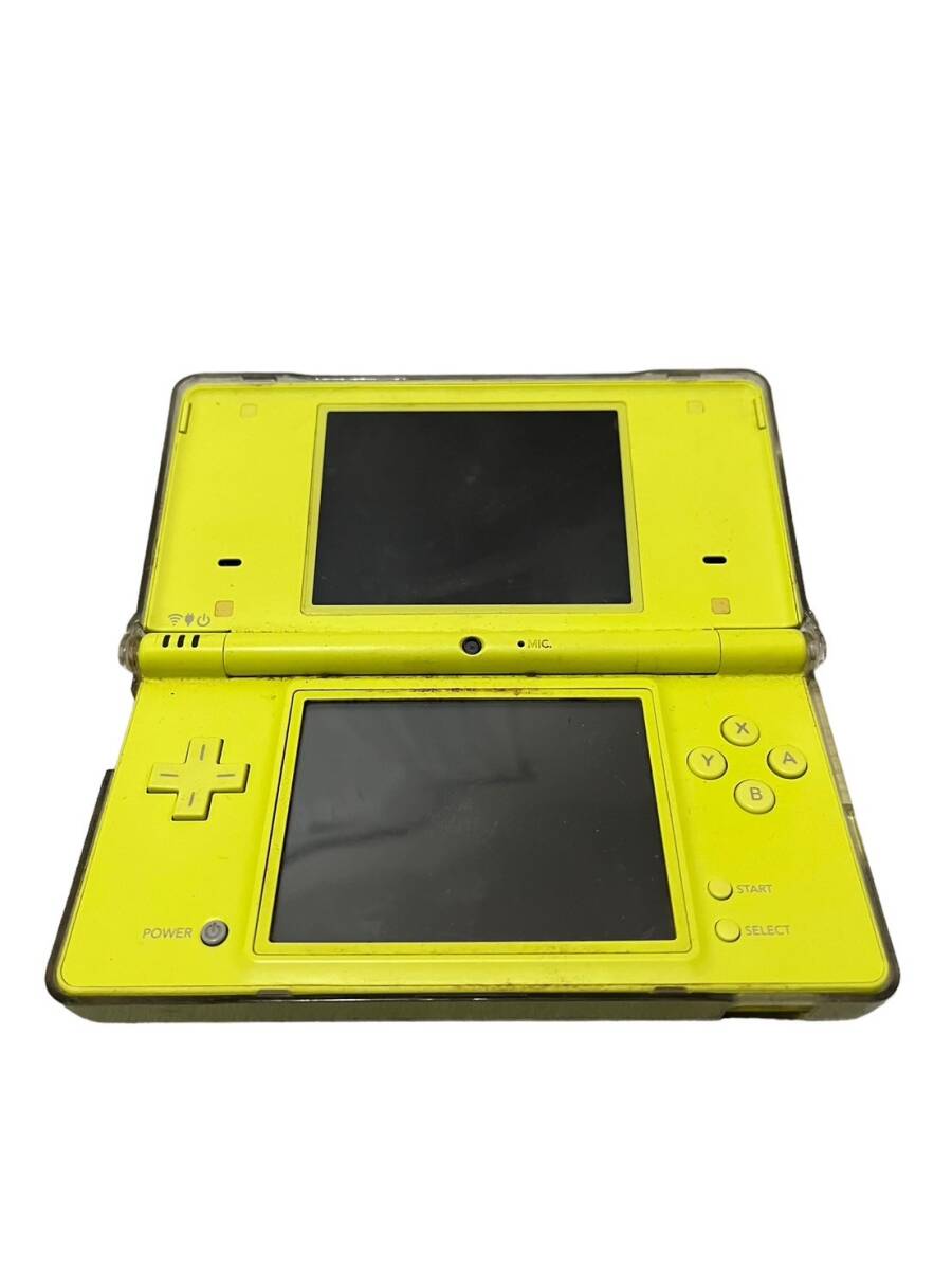 ■Y★通電OK☆③Nintendo 任天堂 Nintendo DSi ニンテンドーディーエスアイ TWL-001 ゲーム機 本体 ライムグリーン ACアダプター 付★_画像2