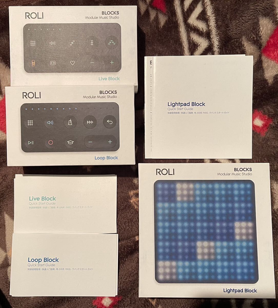 ROLI BLOCKS Lightpad Block + Live Block + Loop Block セット販売 マグネットカバー付属 USBケーブル無し 送料無料_画像6