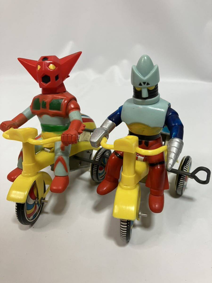 【動作品 セット】Cycle ブリキ　おもちゃ　ゼンマイ　　レトロ　アンティーク　ソフビ　三輪車_画像1