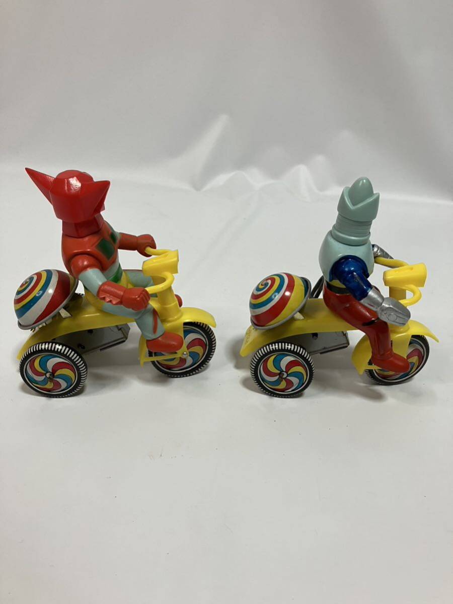 【動作品 セット】Cycle ブリキ　おもちゃ　ゼンマイ　　レトロ　アンティーク　ソフビ　三輪車_画像5