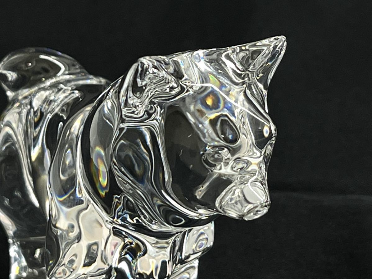 ▲美品【バカラ　Baccarat 】干支・ 犬 ・戌・いぬ・日本犬・置物・クリスタル・インテリア・フィギュア_画像7