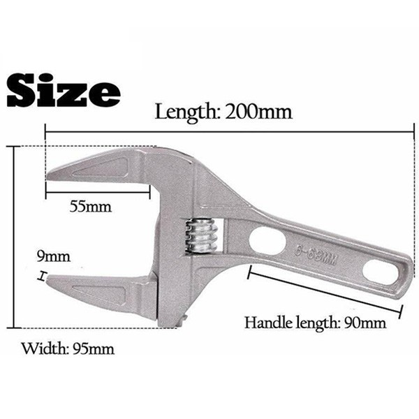 6-68mm スパナレンチ 浴室など水回り水道管配管作業用 YZG025_画像6