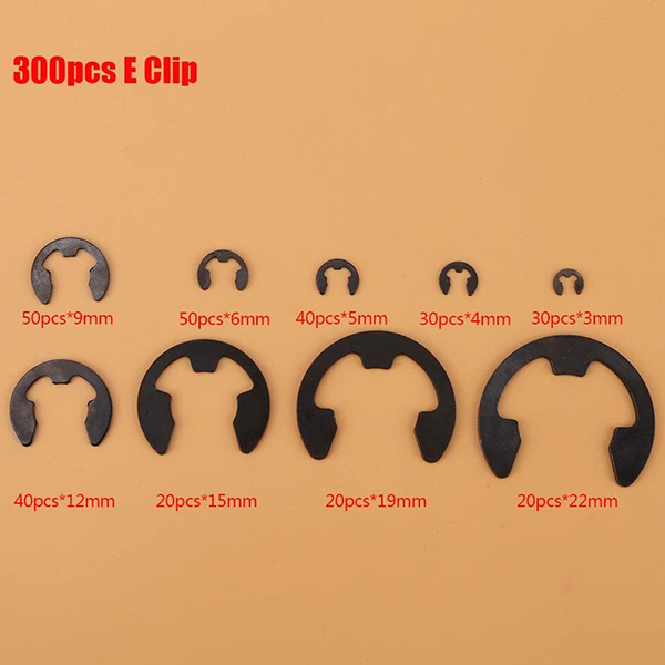 300pc E型止め輪 スナップリング Eクリップ E-clip Eリング B158_画像3