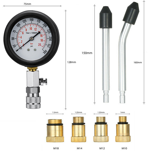 [ certification tool ] 8pc engine compression tester N031