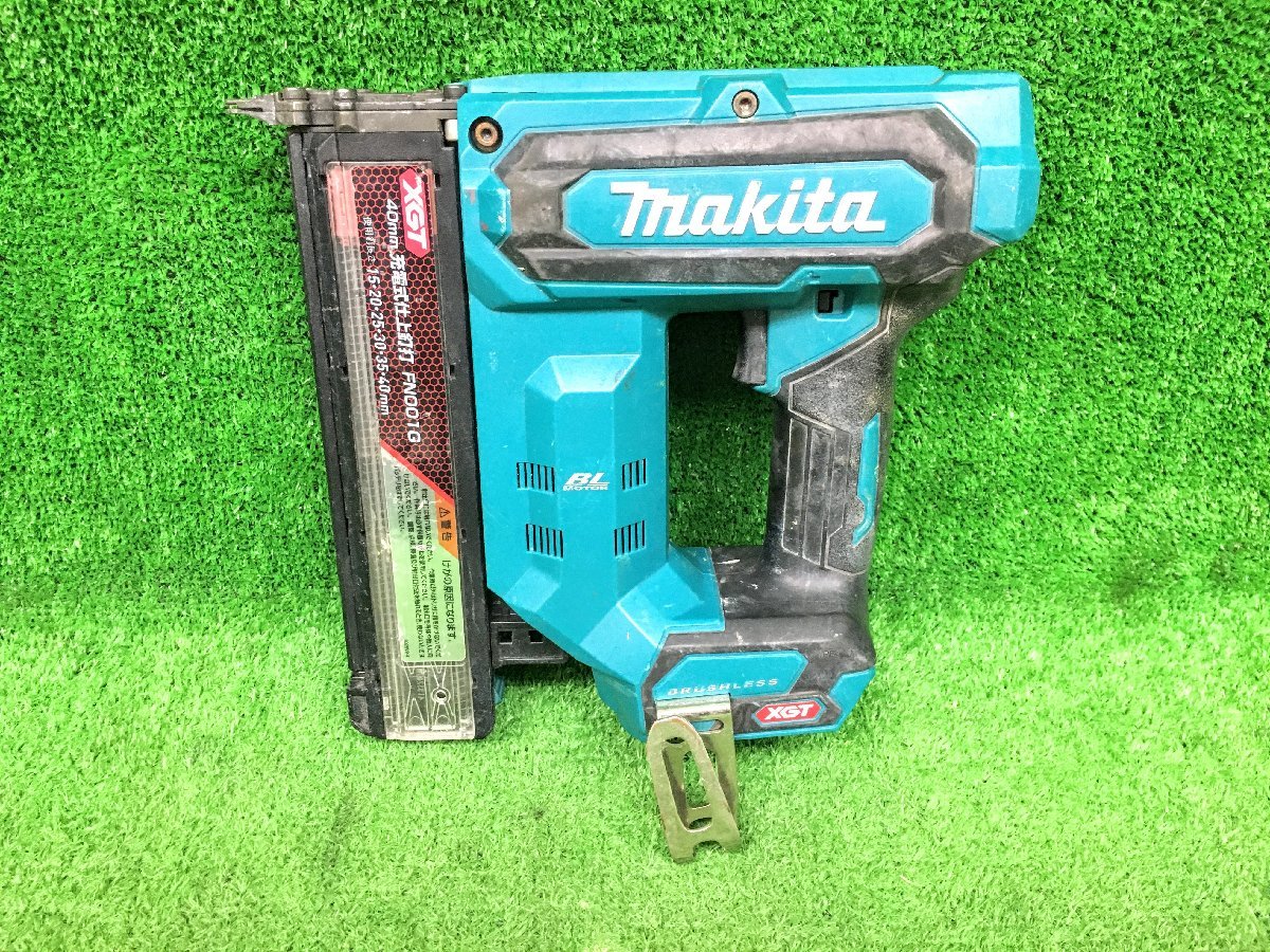 中古品 makita マキタ 40V 40mm 充電式仕上釘打機 FN001GZ 本体のみ