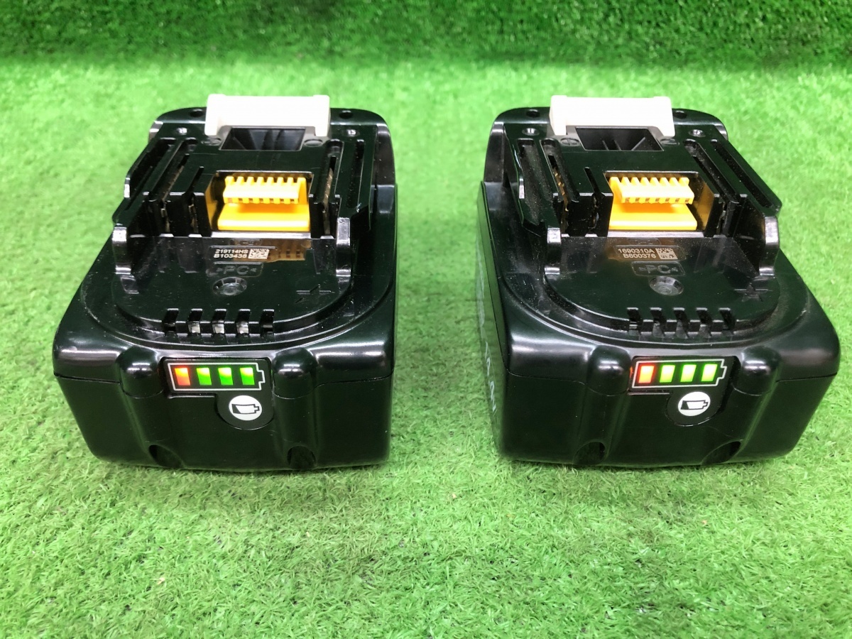 【充電回数3回・8回】中古品 makita マキタ 14.4V 6.0Ah リチウムイオンバッテリ BL1460A ※2個セット_画像2