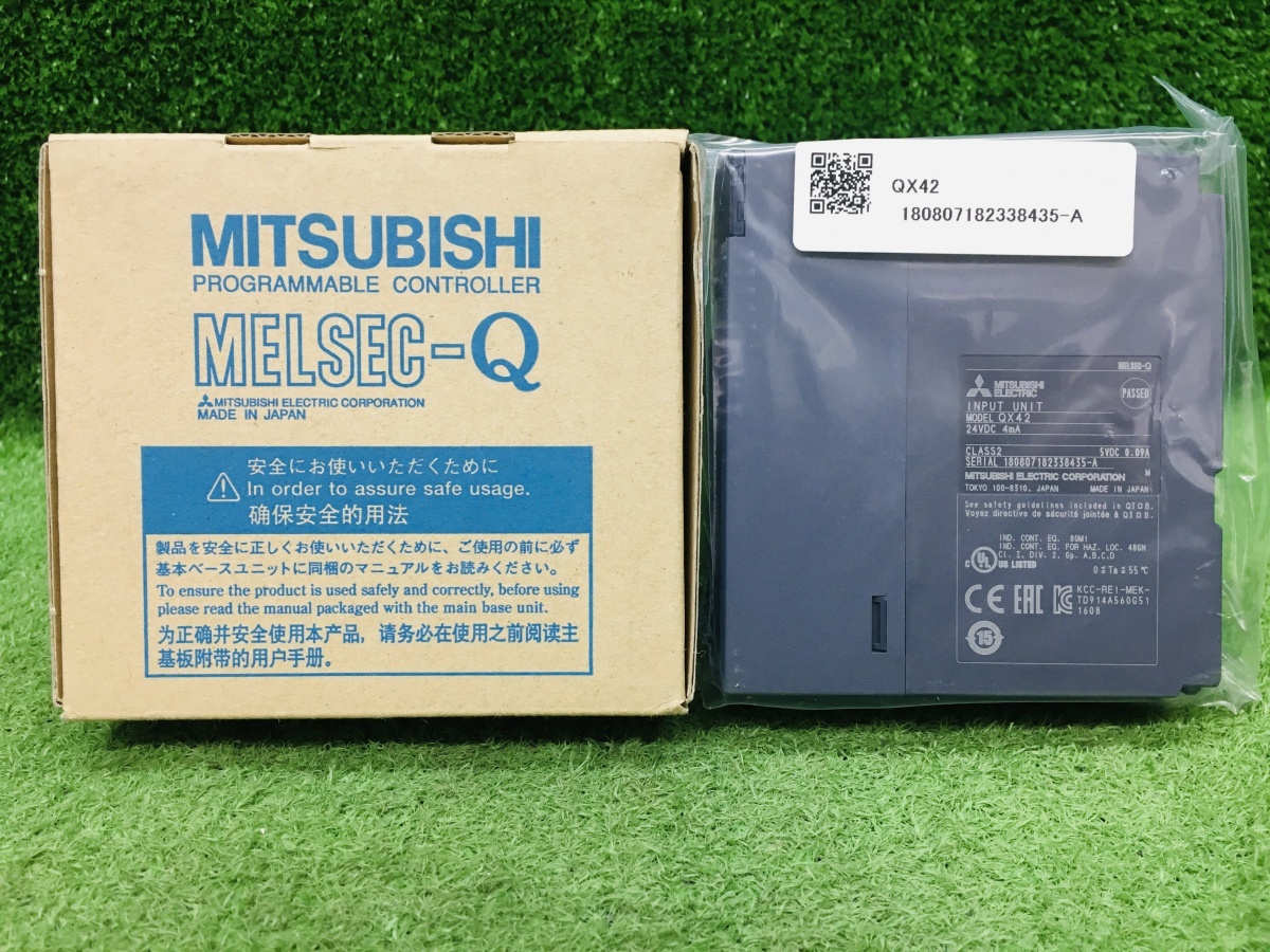 ①未使用品 MITSUBISHI 三菱電機 プラスコモンタイプ DC入力ユニット シーケンサ QX42