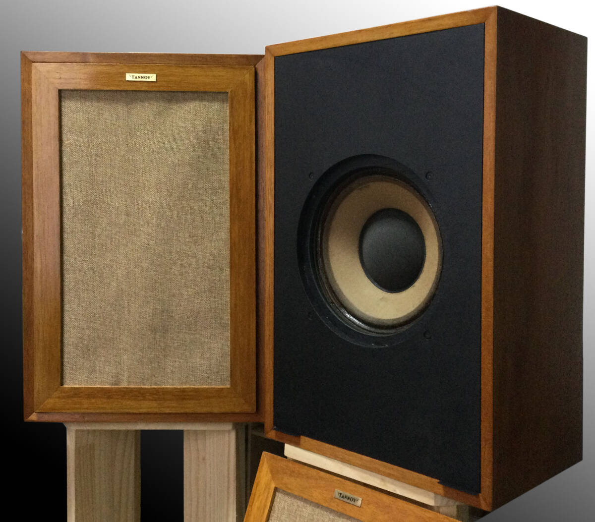 家宝級　Tannoy LSU/HF/IIILZ/８ Monitor Gold 本体のみ 出音良好！　ネット着脱式に改良_画像10