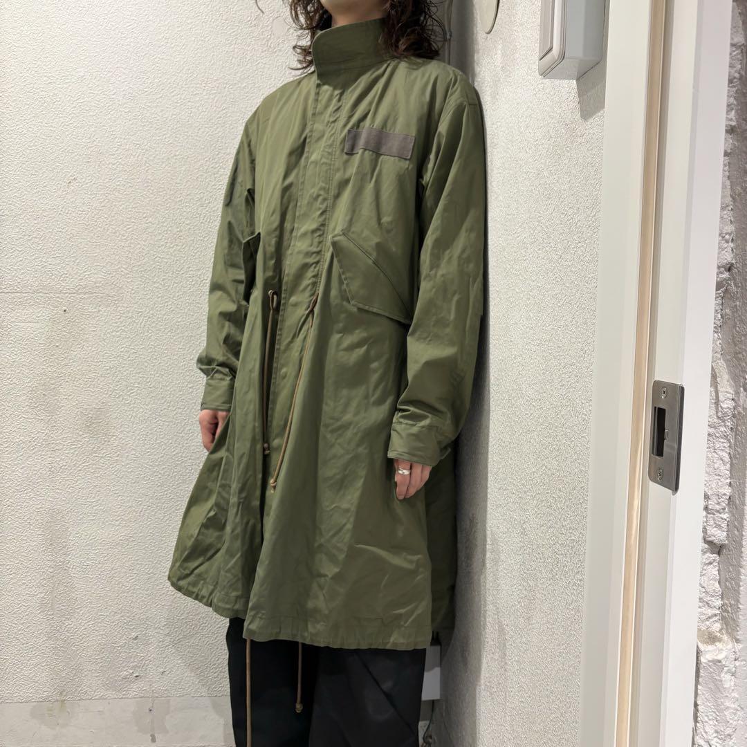 sacai　サカイ　cotton mods coat オーバーサイズモッズコート フィッシュテール SIZE 2.SCM-010【表参道t】_画像1