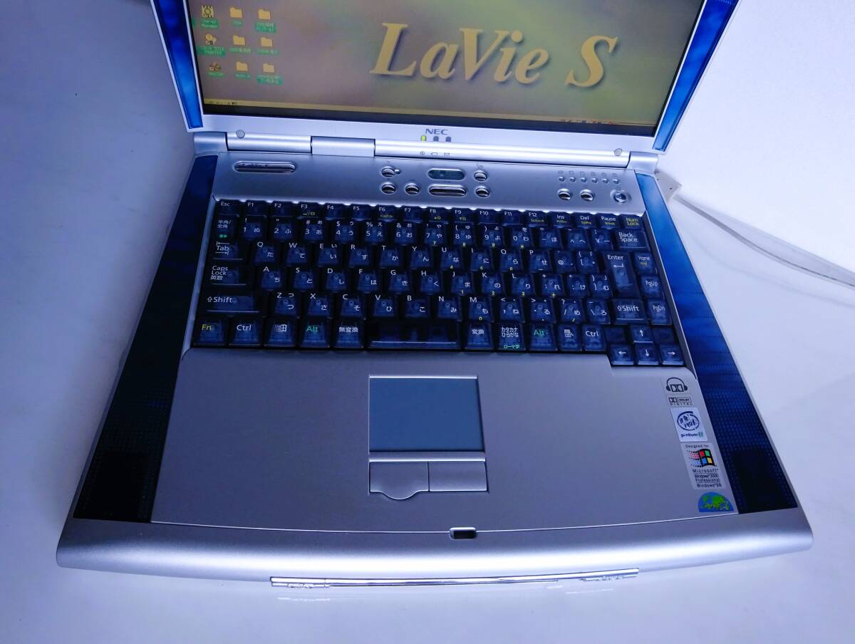 NEC LaVie S LS700J/36DT3 PC-LS700J36DT3 PC-LS700J36DT3 ノートブックパソコンキーボードはスケルトンのブルー 3ウェイ6スピーカー_画像5