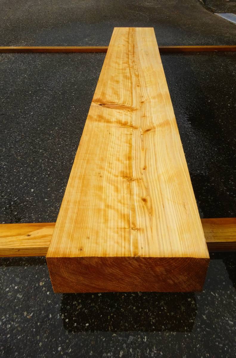 2ｍ 30㎝ ヒノキ 檜材 桧 無垢材造作材 框材 まぐさ材 踏板 壁柱 補強木材 ブロック 看板 乾燥材 カウンターテーブル2035×巾290×厚み107 _画像1