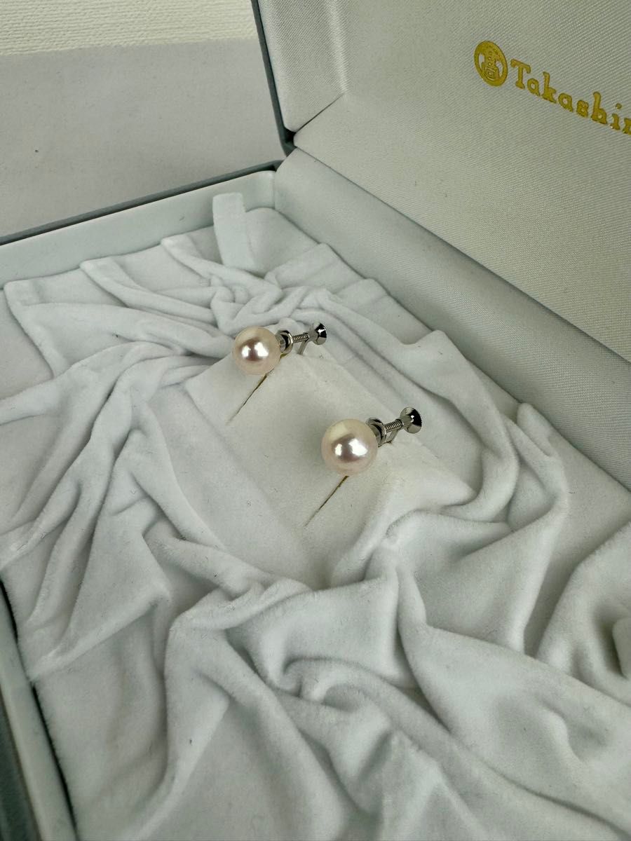 高島屋】本真珠ネックレス イヤリング セット あこや真珠 パール 高島屋】本真珠ネックレス イヤリング セット あこや真珠 パール