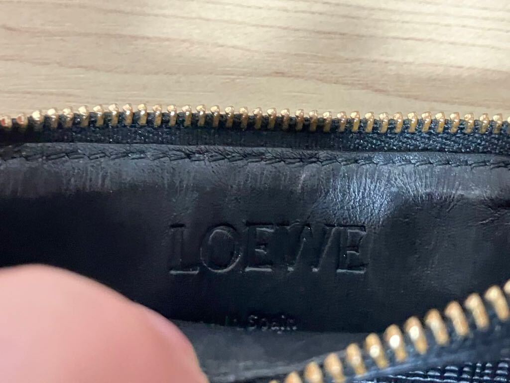 最終値下げ ロエベ リネン カード コインケース loewe linen カーフレザー 化粧箱・タグ・化粧袋の画像3