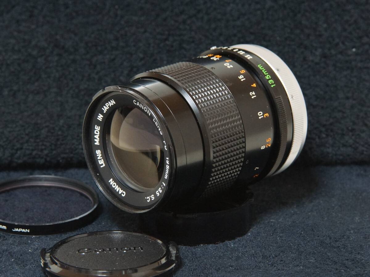 Canon FD135mm F3.5S.C 単焦点望遠レンズ【Working product・動作確認済】_画像2