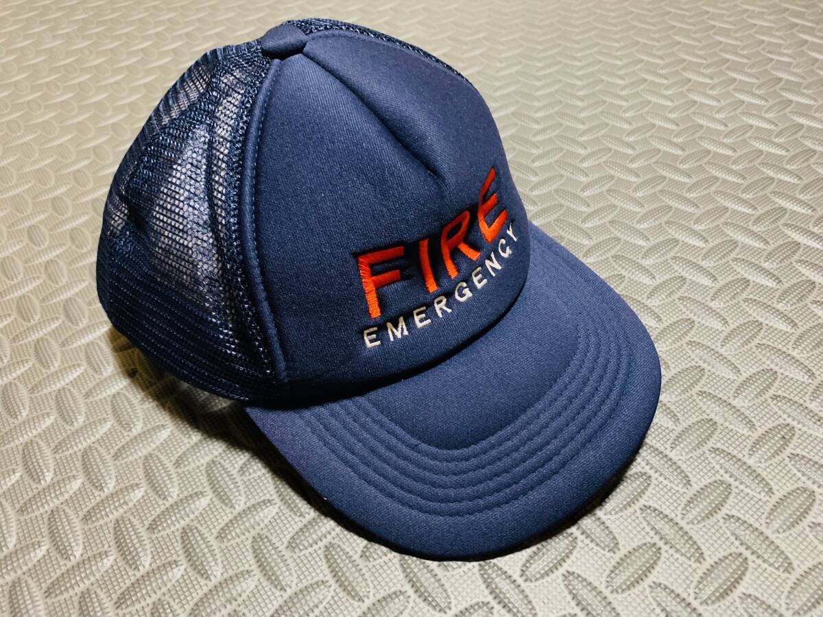 FIRE EMERGENCY Cap 消防隊 キャップ 帽子 ベースボールキャップ_画像1