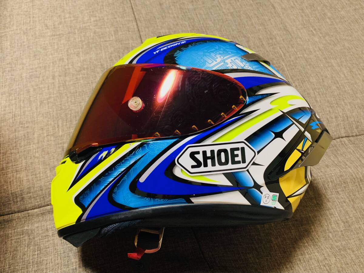 SHOEI X-14 大治郎 レプリカ Lサイズ 2019/3製造 ショウエイ X-Fourteen DAIJIRO 59～60cm 加藤大治郎の画像7